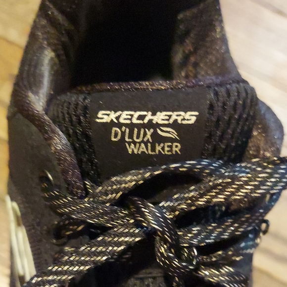 Skechers Black and Gold Women's Shoes - Picture 3 of 11